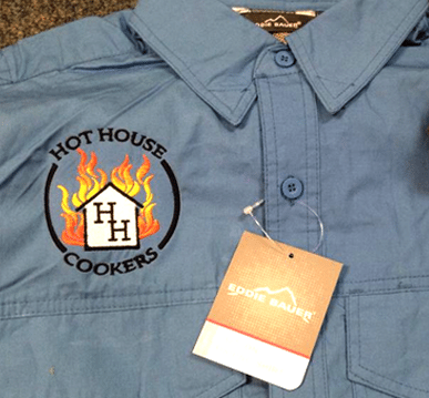 Hot House Cookers Custom Embroidery Shirt